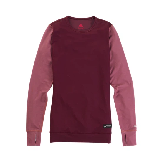 Damska Bielizna Aktywna Burton Midweight Crew (Rose Brown/Port Royal) FW20_1
