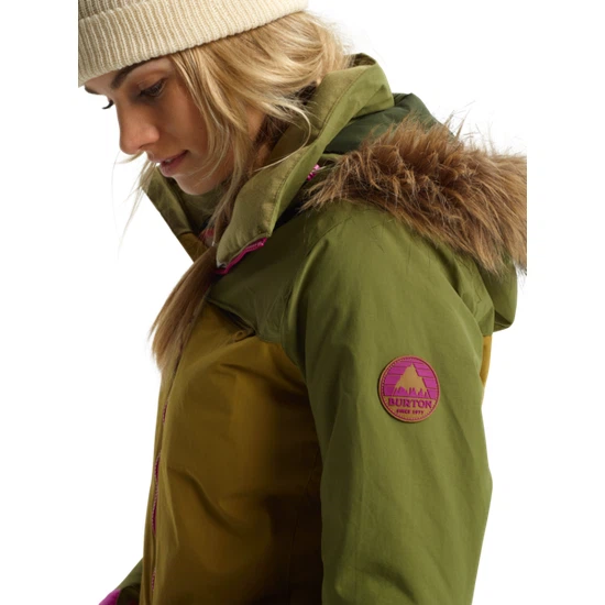 Damska Kurtka Snowboardowa Burton Lelah (Martini Olive/Evilo) FW20_5