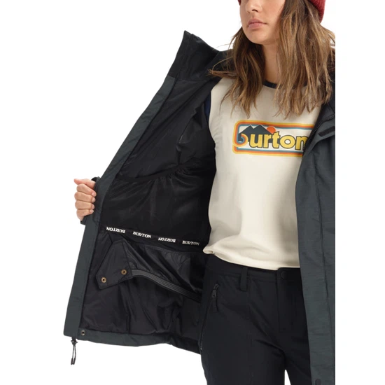 Damska Kurtka Snowboardowa Burton Jet Set (True Black Heather) FW23_5 thumbnail