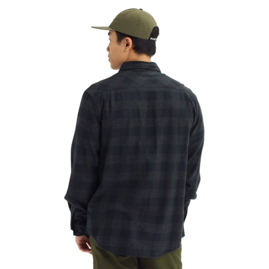 Koszula Flanelowa Burton Brighton (True Black Heather Buffalo Plaid) FW21_4