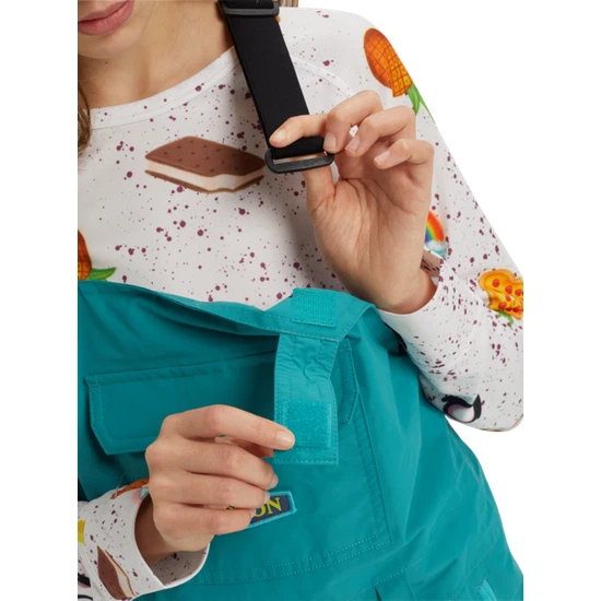 Dziecięce Spodnie Snowboardowe Burton Skylar Bib (Green-Blue Slate) FW20_4 thumbnail