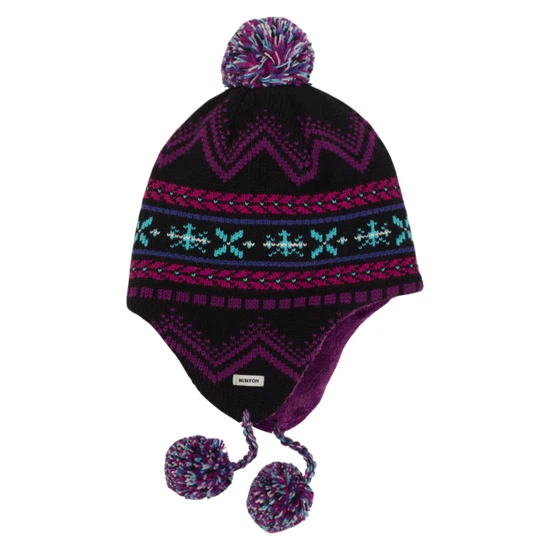 Dziecięca Czapka Zimowa Burton Cocoa Earflap (True Black) FW20_1