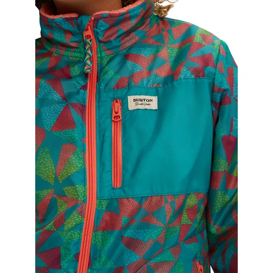 Dziecięcy Kurtka Burton Snooktwo Reversible (Green-Blue Morse Geo/Georgia Peach) FW20_6