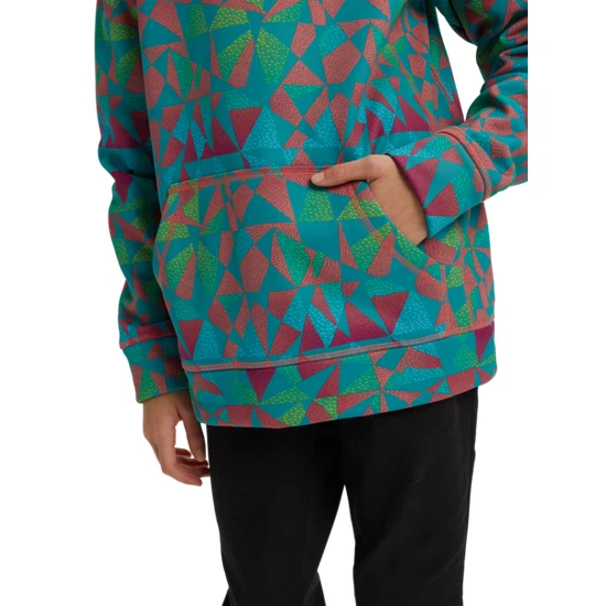 Dziewczęca Bluza Aktywna Burton Crown Bonded PO (Green-Blue Morse Geo) FW20_2