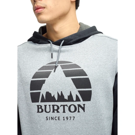 Bluza Aktywna Burton Oak PO (Grey Heather/True Black) FW21_3 thumbnail