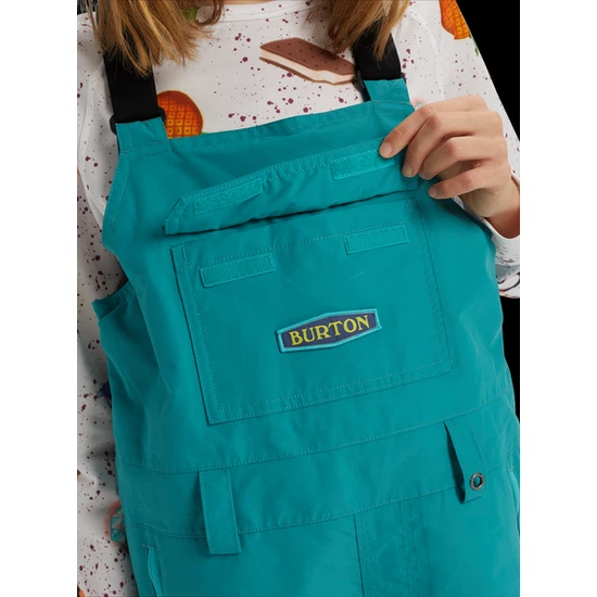 Dziecięce Spodnie Snowboardowe Burton Skylar Bib (Green-Blue Slate) FW20_2