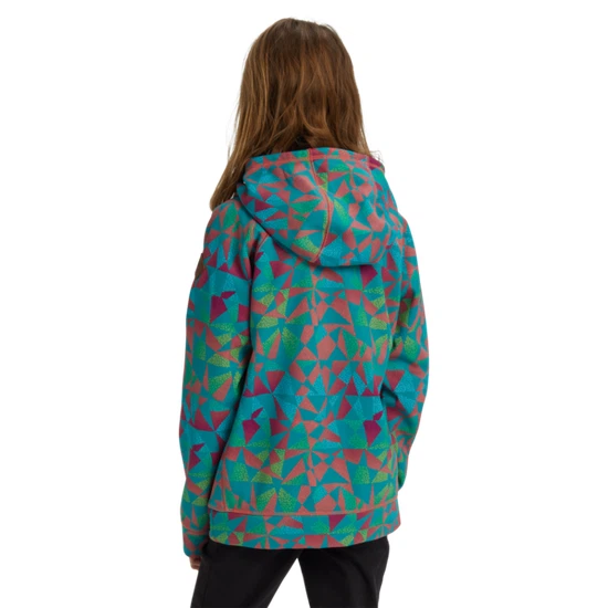 Dziewczęca Bluza Aktywna Burton Crown Bonded PO (Green-Blue Morse Geo) FW20_3