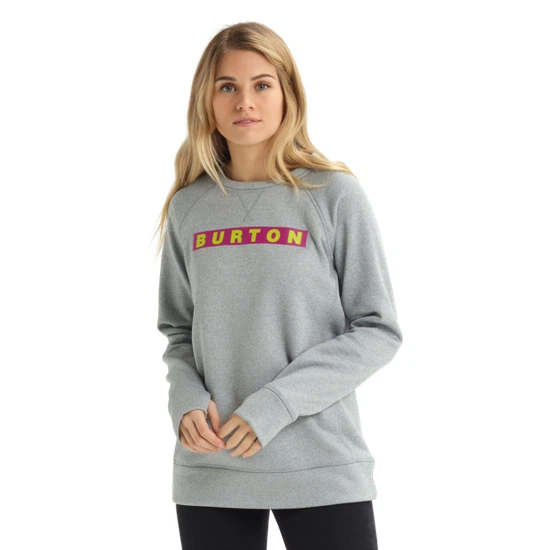 Damska Bluza Aktywna Burton Oak Crew (Grey Heather) FW20_2 thumbnail