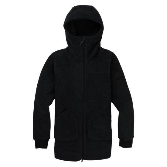Damska Bluza Burton Minxy FZ (True Black Sherpa) FW20_1