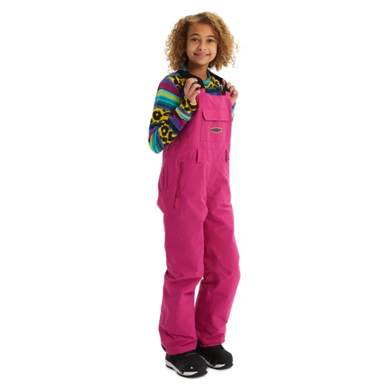 Dziecięce Spodnie Snowboardowe Burton Skylar Bib (Fuchsia) FW22_2