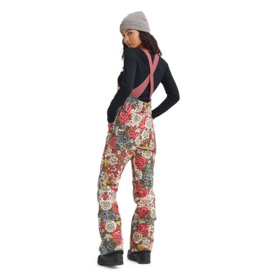 Damskie Spodnie Snowboardowe Burton Avalon Bib (Cheetah Floral) FW20_3