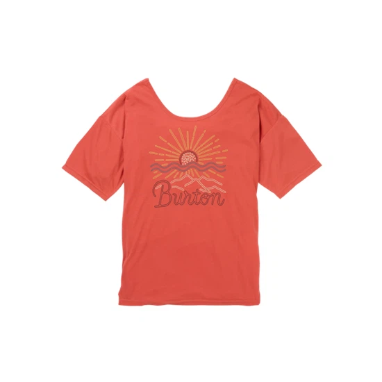 Damska Koszulka Burton Luxemore Scoop (Burnt Sienna) SS19_2 thumbnail