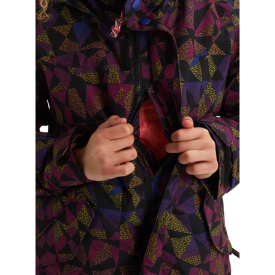 Dziewczęca Kurtka Snowboardowa Burton Elodie (True Black Morse Geo) FW20_2