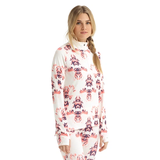 Damska Bielizna Aktywna Burton Expedition 1/4 Zip (Stout White Stylus) FW20_3