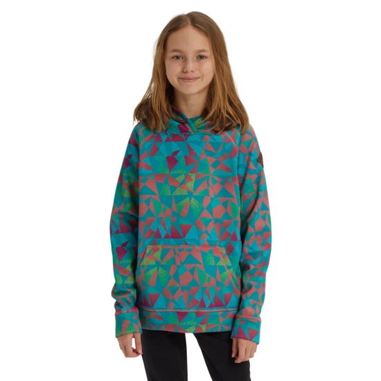 Dziewczęca Bluza Aktywna Burton Crown Bonded PO (Green-Blue Morse Geo) FW20_4