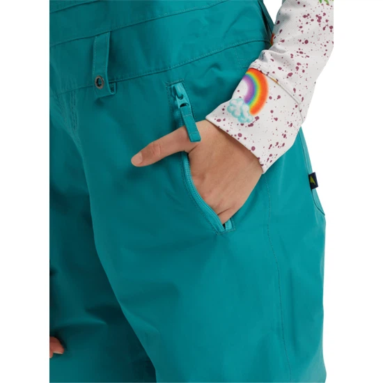 Dziecięce Spodnie Snowboardowe Burton Skylar Bib (Green-Blue Slate) FW20_5 thumbnail
