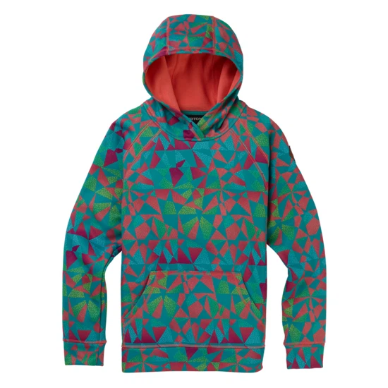 Dziewczęca Bluza Aktywna Burton Crown Bonded PO (Green-Blue Morse Geo) FW20_1