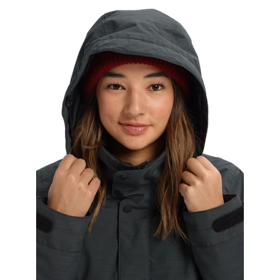 Damska Kurtka Snowboardowa Burton Jet Set (True Black Heather) FW23_3