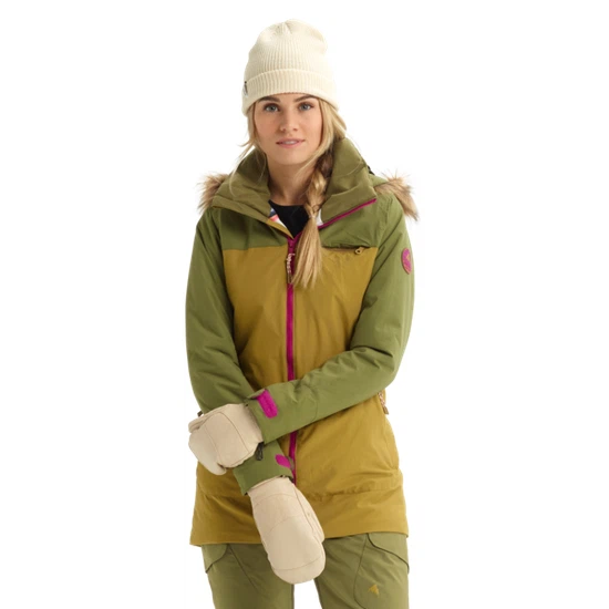 Damska Kurtka Snowboardowa Burton Lelah (Martini Olive/Evilo) FW20_1
