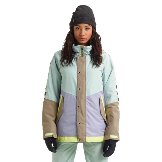 Damska Kurtka Snowboardowa Burton Loyle Parka (Aqua Gray/Lilac Gray/Timber Wolf/Sunny Lime) FW20_2