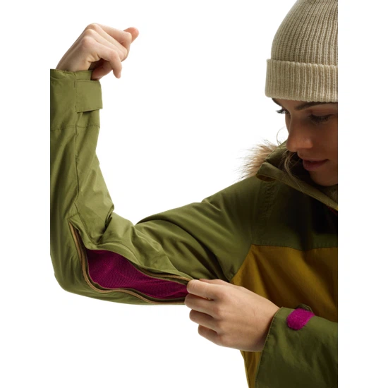 Damska Kurtka Snowboardowa Burton Lelah (Martini Olive/Evilo) FW20_6