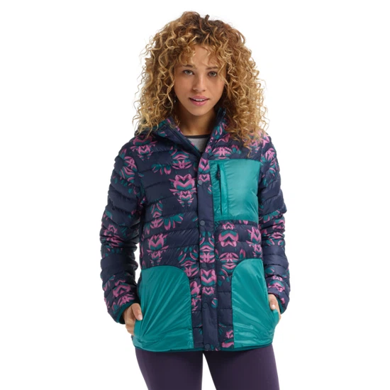 Damski Ocieplacz Burton Evergreen Hooded Down (Dress Blue Stylus/Green-Blue Slate) FW20_3 thumbnail