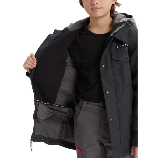 Chłopięca Kurtka Snowboardowa Burton Uproar (Black Denim) FW21_6