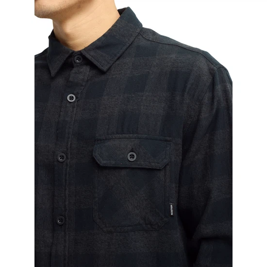 Koszula Flanelowa Burton Brighton (True Black Heather Buffalo Plaid) FW21_2