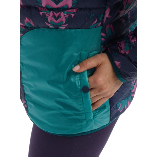 Damski Ocieplacz Burton Evergreen Hooded Down (Dress Blue Stylus/Green-Blue Slate) FW20_6