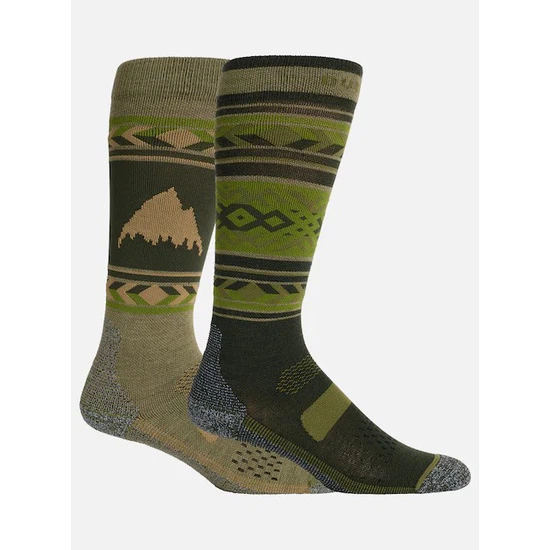 Damskie Skarpety Snowboardowe Burton Performance Lightweight 2-Pack (Forest Night) FW23_1